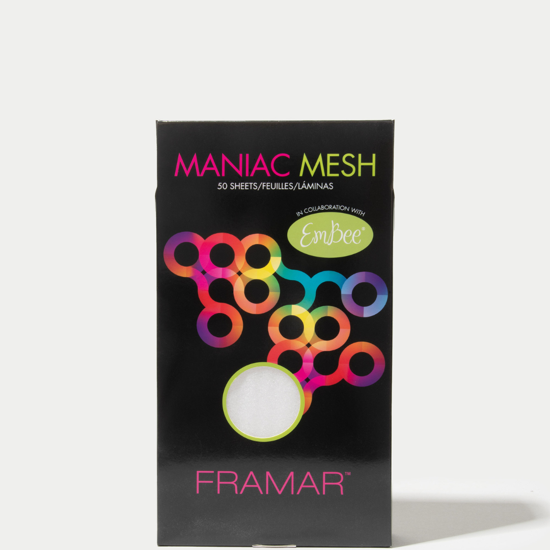 Framar Maniac Mesh mrežaste trakice za kosu 6x11, pakiranje od 50 komada